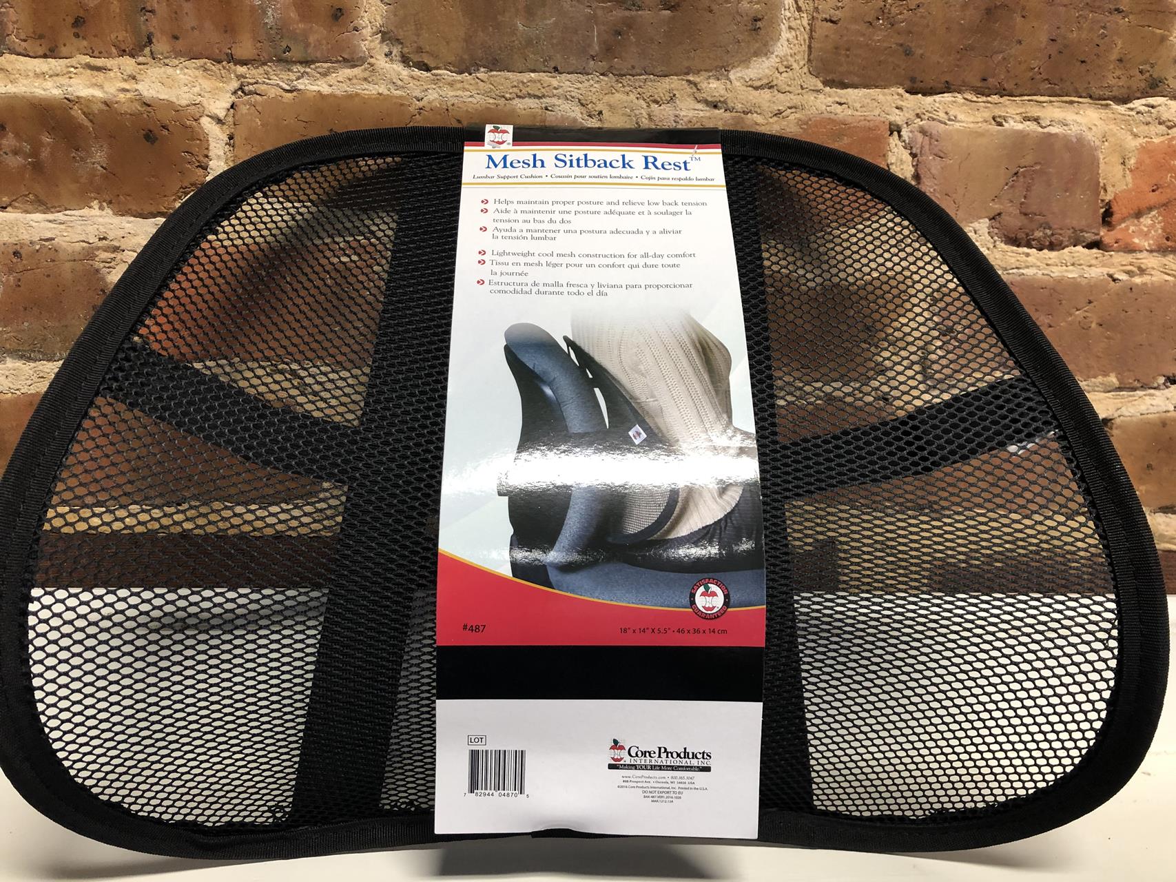 Mesh Back Rest Lumbar / Lower back Support for chairs and automobiles